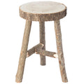 Antique Natural Wooden Accent Stool Side Table L8912