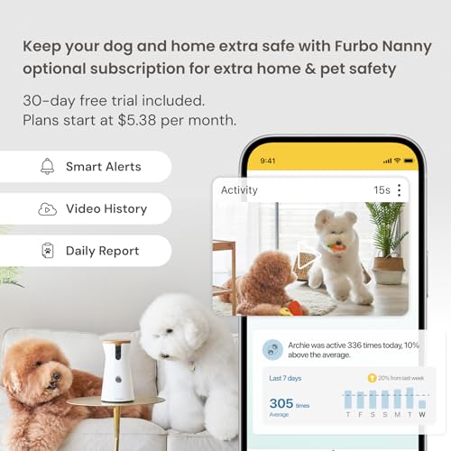 360° Cat Camera with Treat Dispenser and Speaker R9597
