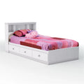 Twin Mate'S Bed & Bookcase Headboard U3325