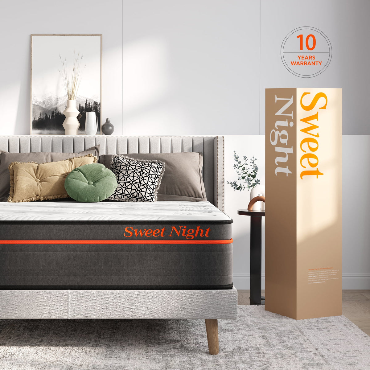 14 Pillow Top Gel Memory Foam Hybrid Mattress Queen Size Q4795