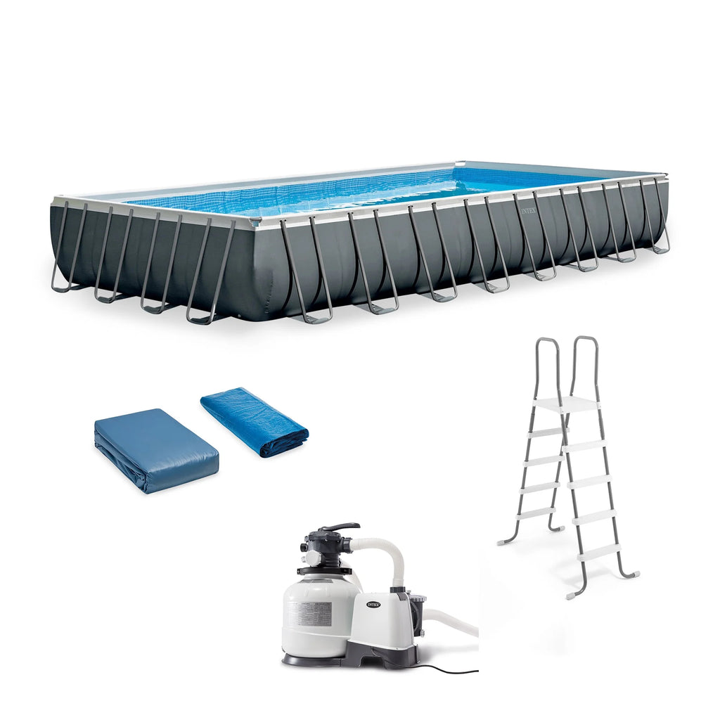 Rectangular Above Ground Swimming Pool Set H216
