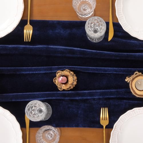 Green Velvet Table Runner 20 x 120 Inches P19436