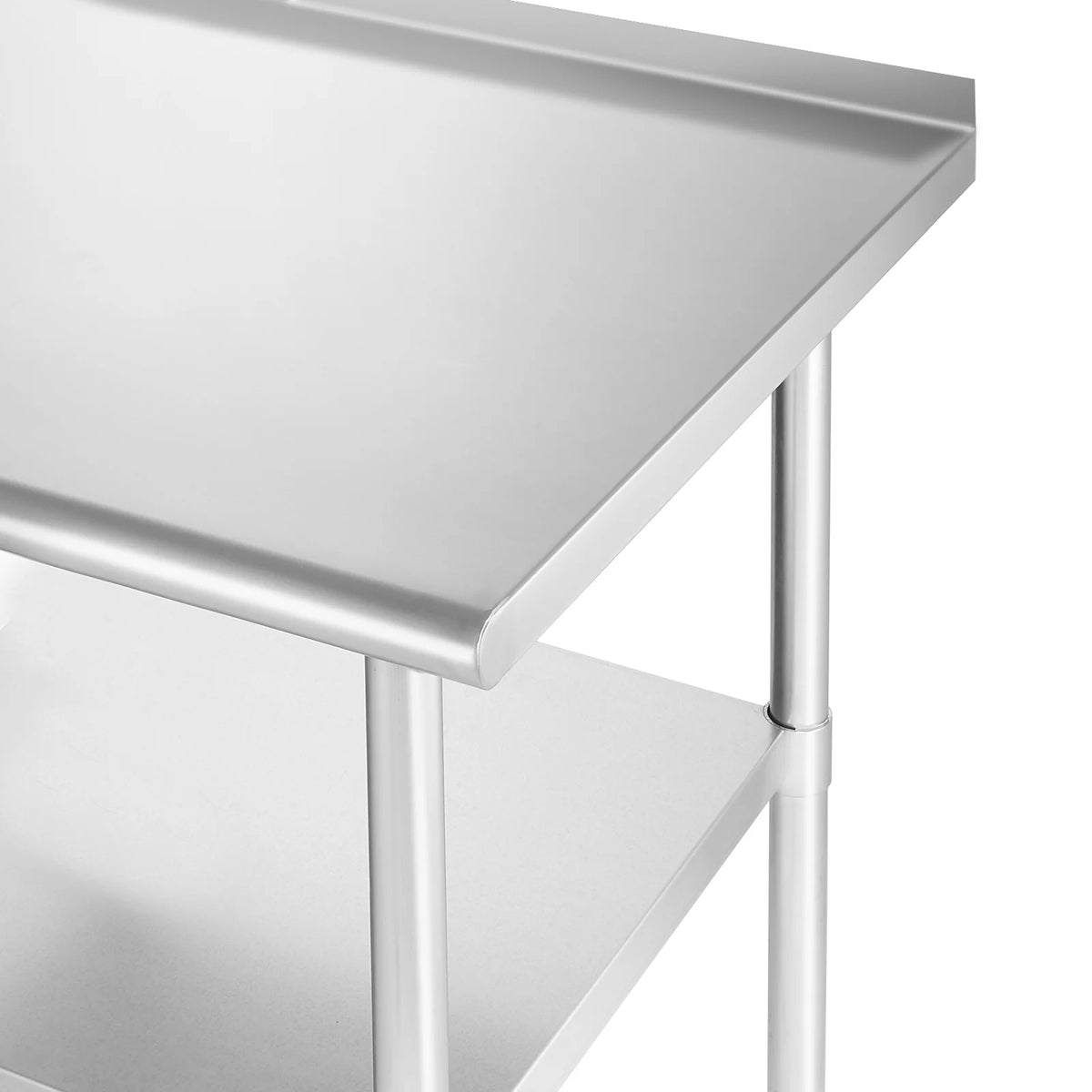Stainless Steel Commercial Kitchen Prep & Work Table with Backsplash 60 in. x 24 in. Z363383