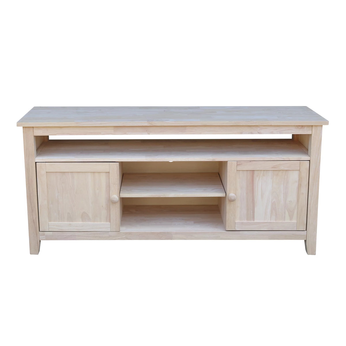 Solid Wood TV Stand with 2 Doors H899