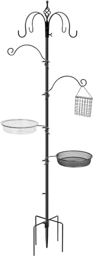 Black 4-Hook Bird Feeding Station Q95204