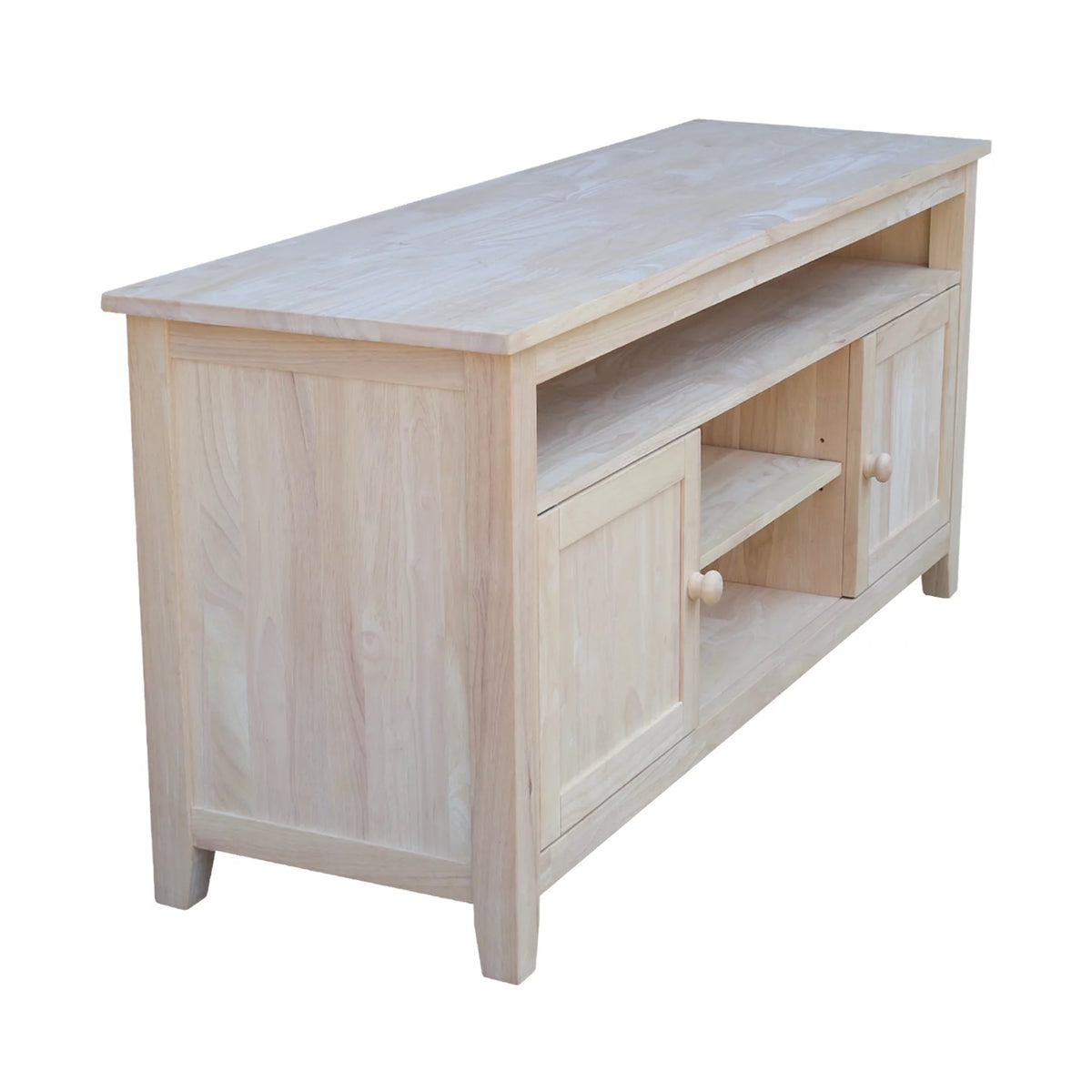 Solid Wood TV Stand with 2 Doors H899