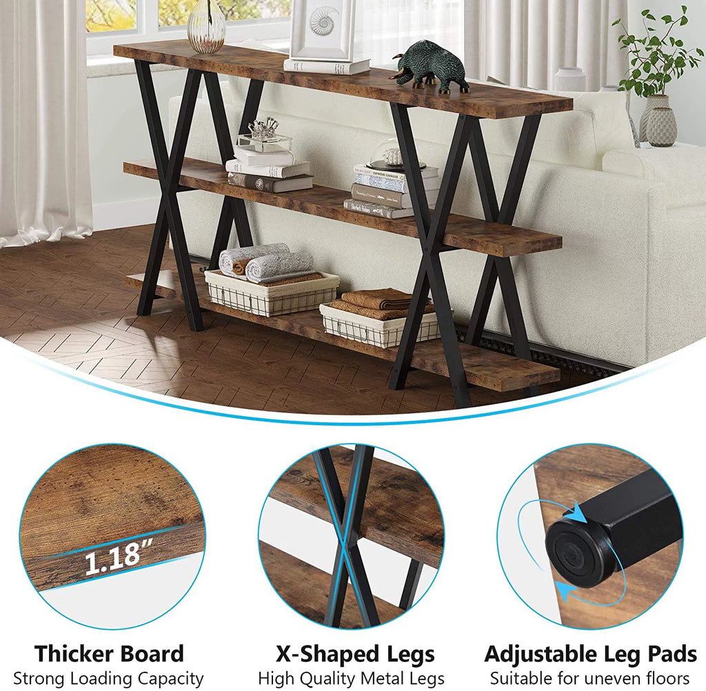Narrow Long Sofa Table with Storage 70.8 Inch P3530