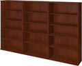 66H Bookcase Storage Wall in Hansen Cherry H589