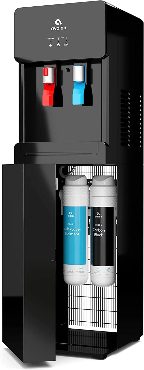 Hot & Cold Water Cooler with Stainless Steel Cup Dispenser T527