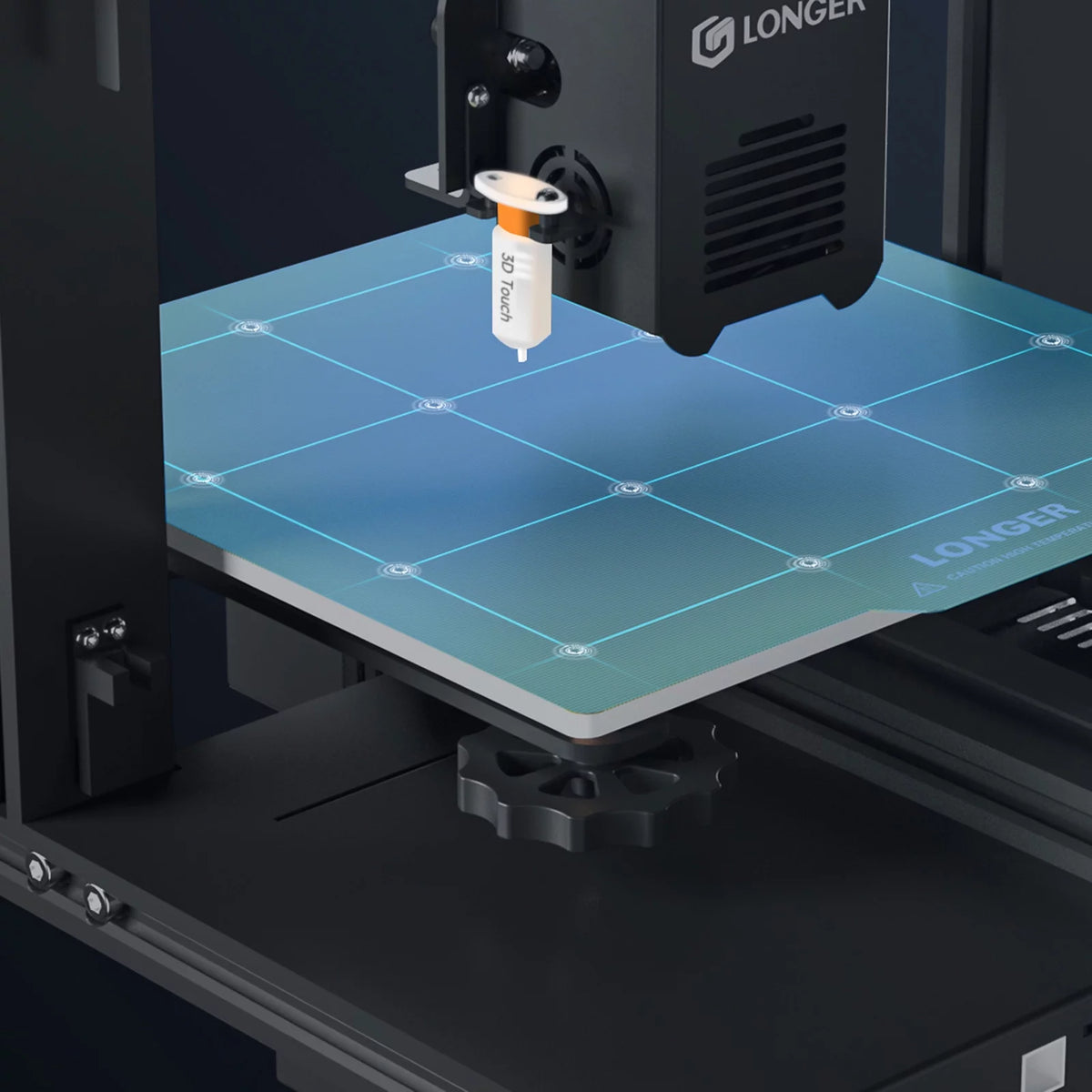 FDM 3D Printer with Dual-gear Extruder PEI Magnetic Platform Auto-Leveling D54014