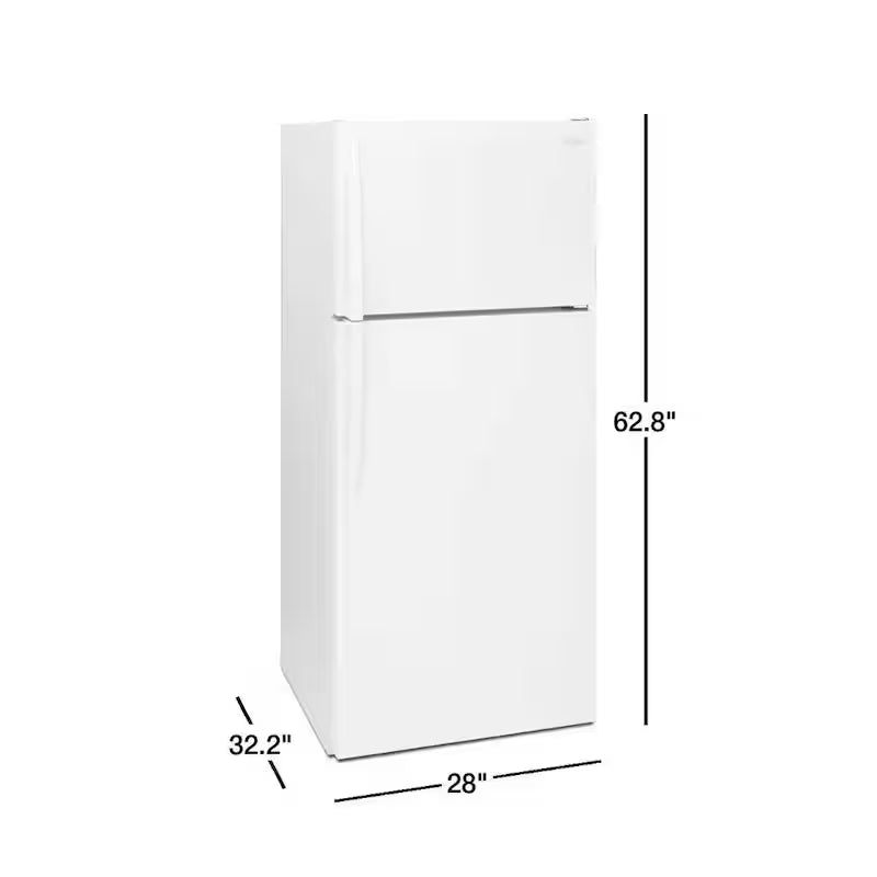 Top Freezer Refrigerator in White K985618