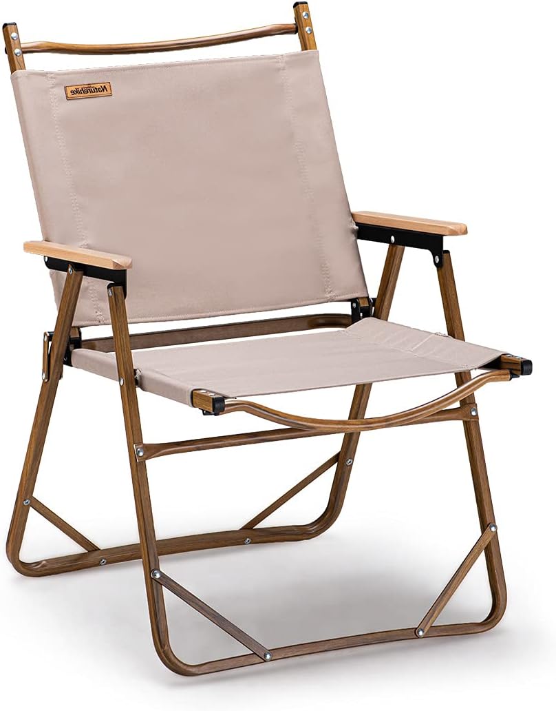 Wood Grain Aluminum Portable Folding Camping Chair R593