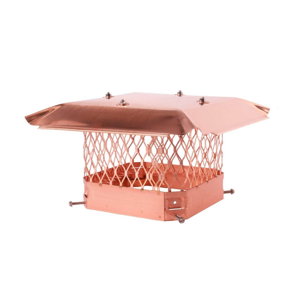 9 x 9 Single Flue Copper Chimney Cap H67160