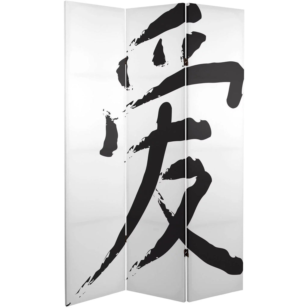 6 ft. Tall Cherry Blossoms Canvas 3 Panel Room Divider U6590