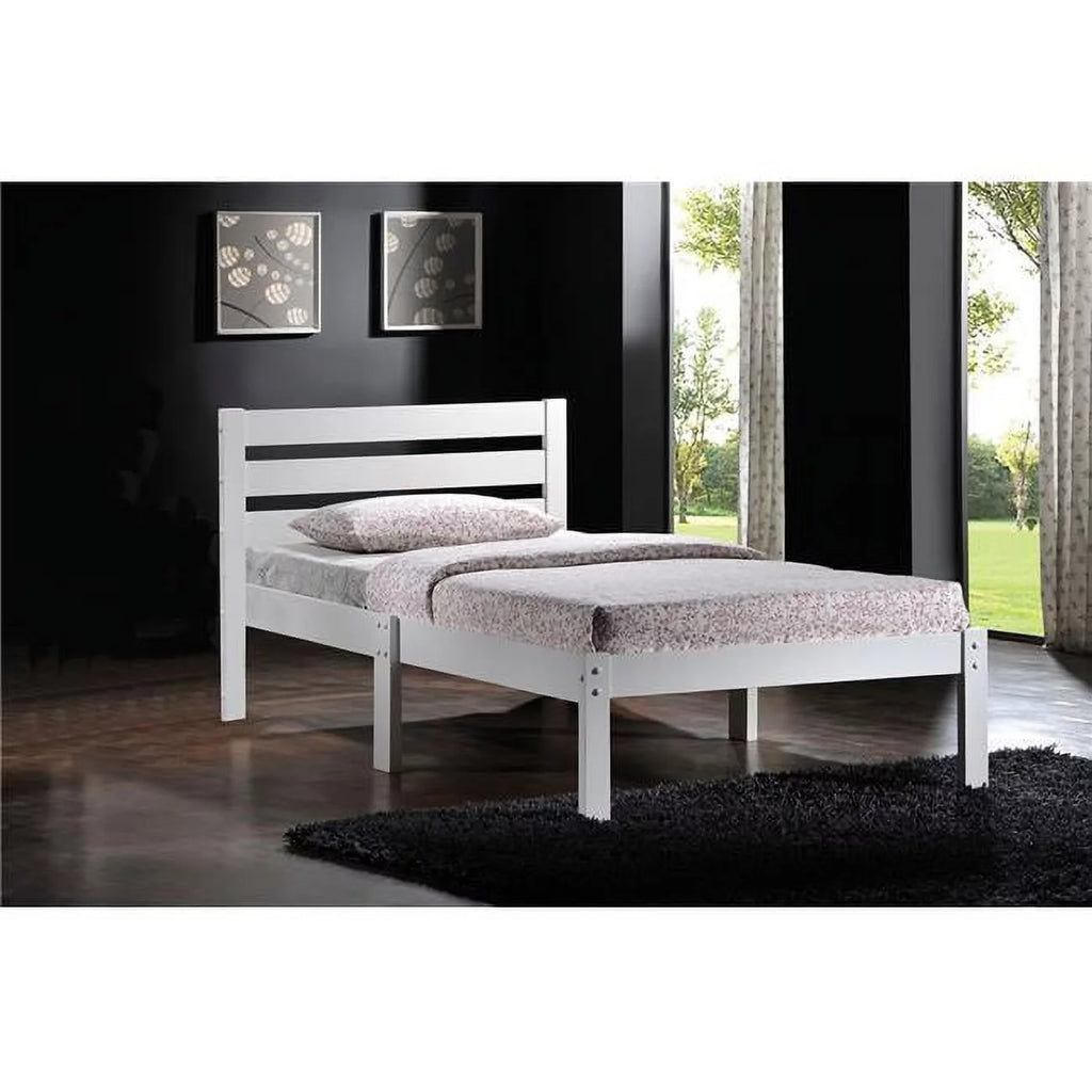 Twin Size Bed White B69113