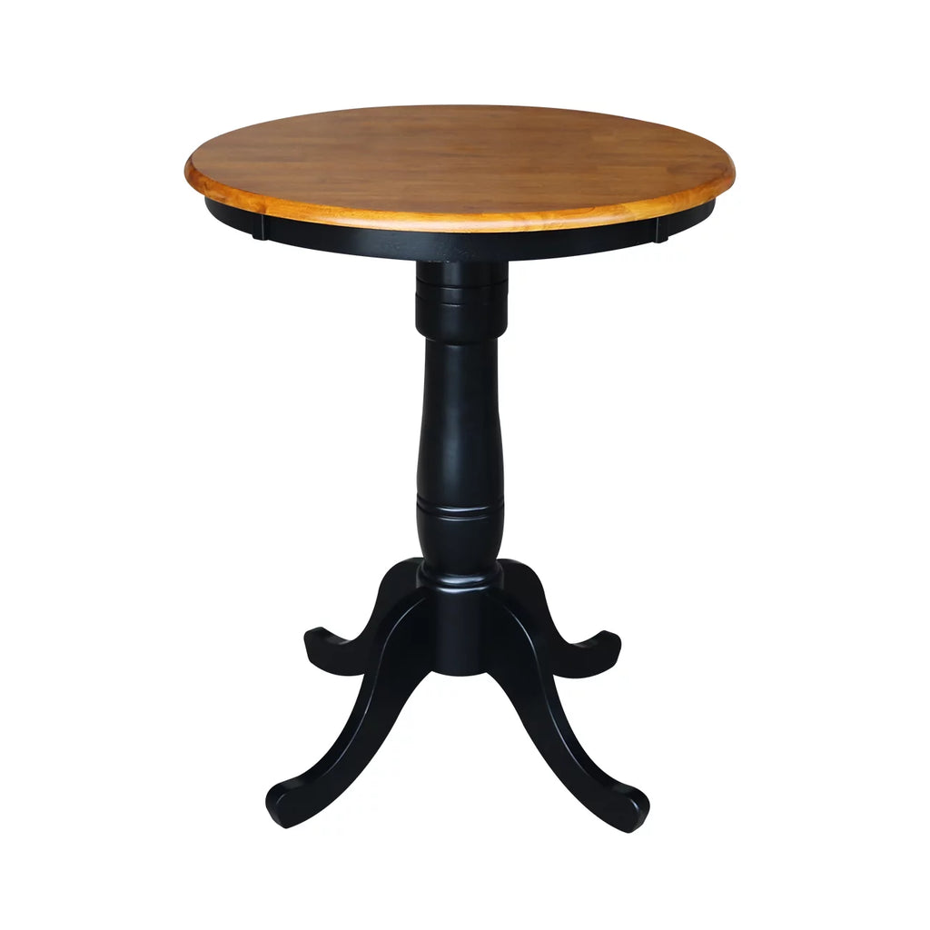 3-Piece Round Counter Height Dining Table with 2 Stools Q990