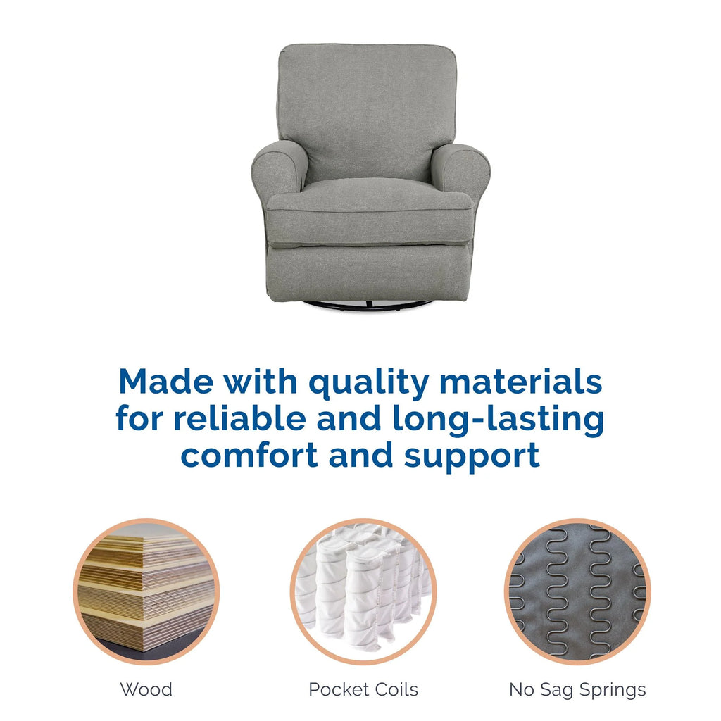 Gray Swivel Glider Recliner Chair E171041