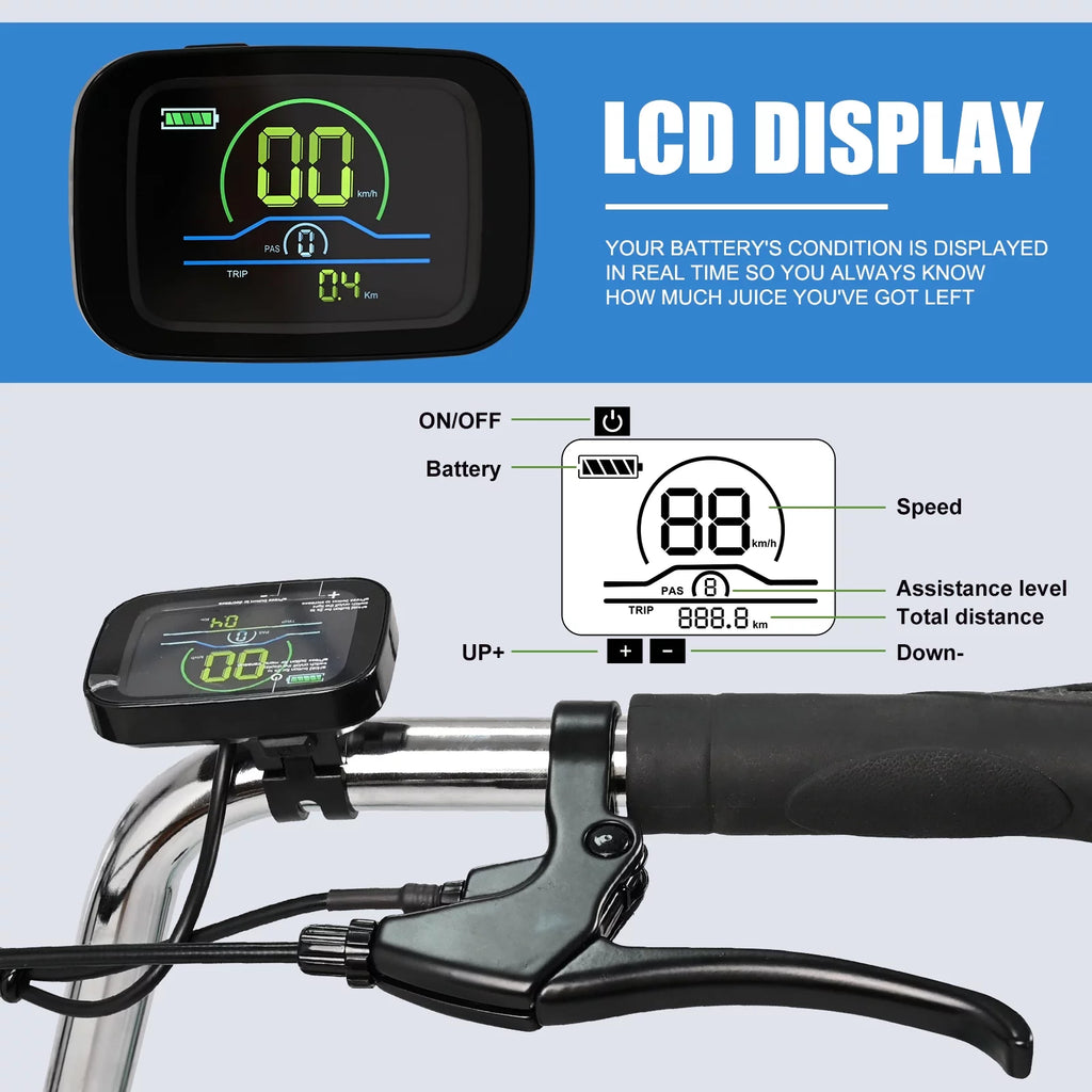3 Wheel Electric Bike with Removable 36V 10Ah Lithium Battery E81648