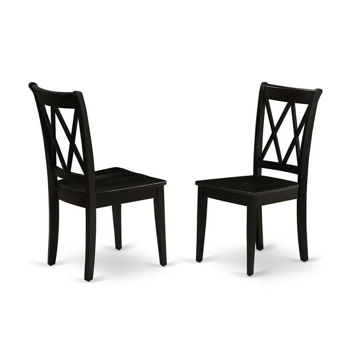 9 Piece Black Wood Dining Table Set A32321