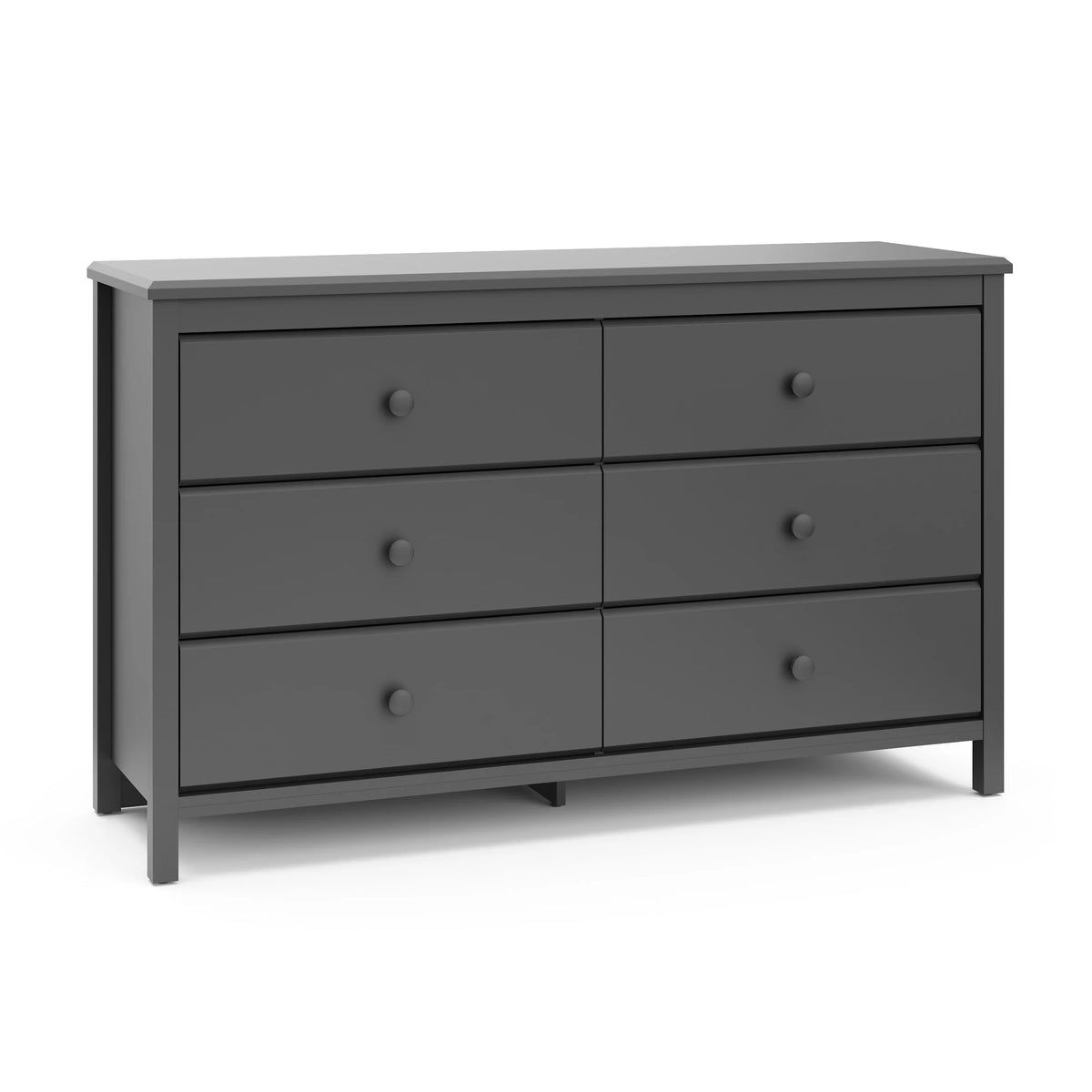 White 6 Drawer Double Dresser C59066