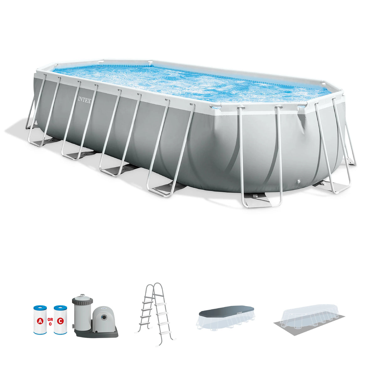 20 Foot Prism Frame Oval Pool Set U108545