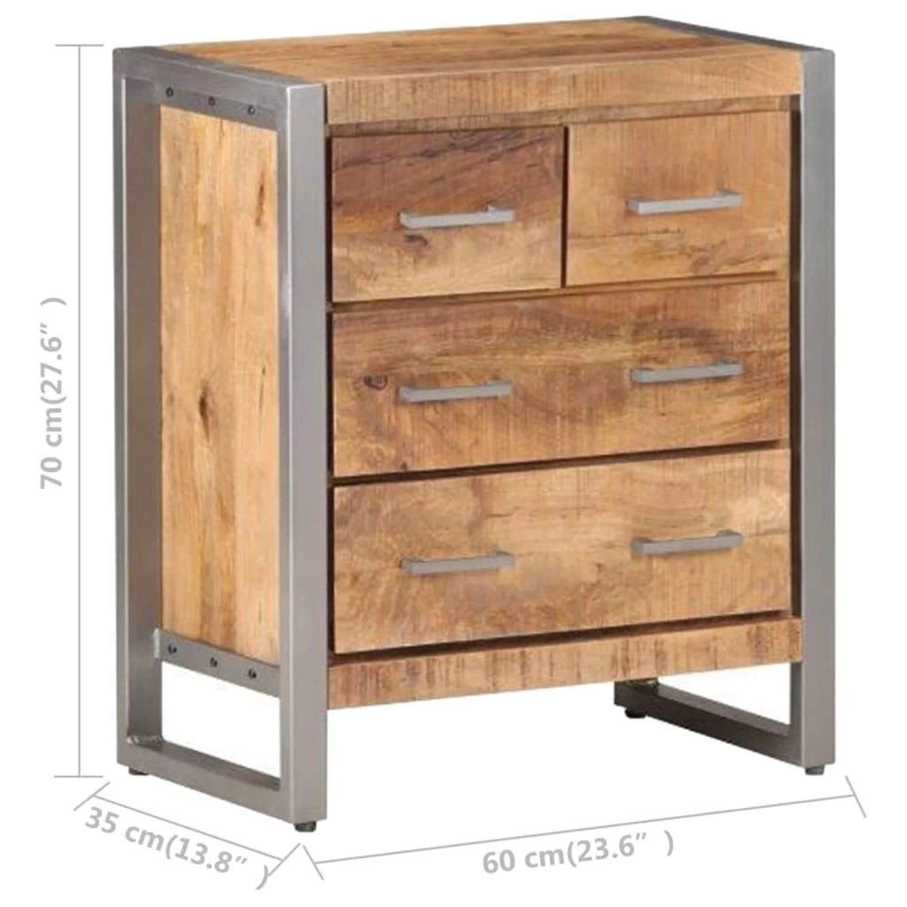 Rough Mango Wood Storage Cabinet K703597