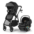 Slate Gray Modular Travel System with Rear-Facing Infant Car Seat H834
