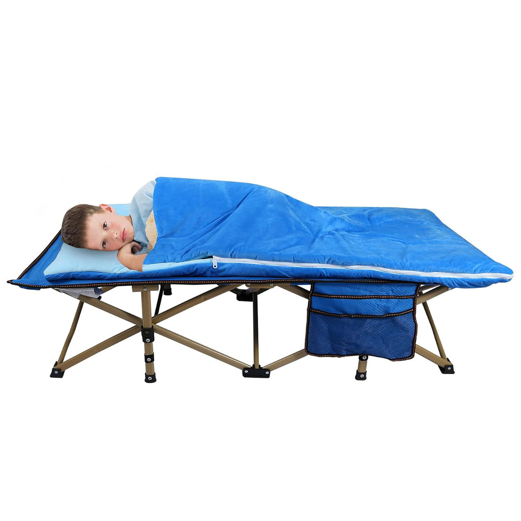 Extra Long Folding Kids Cot Bed 75''x26'' D646374