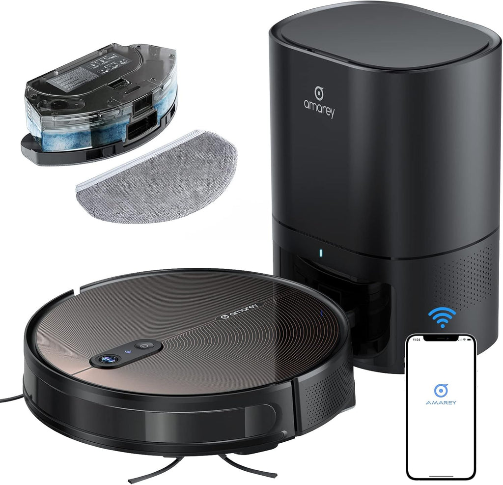 Robot Vacuum and Mop Combo with 3000Pa Suction Q83392