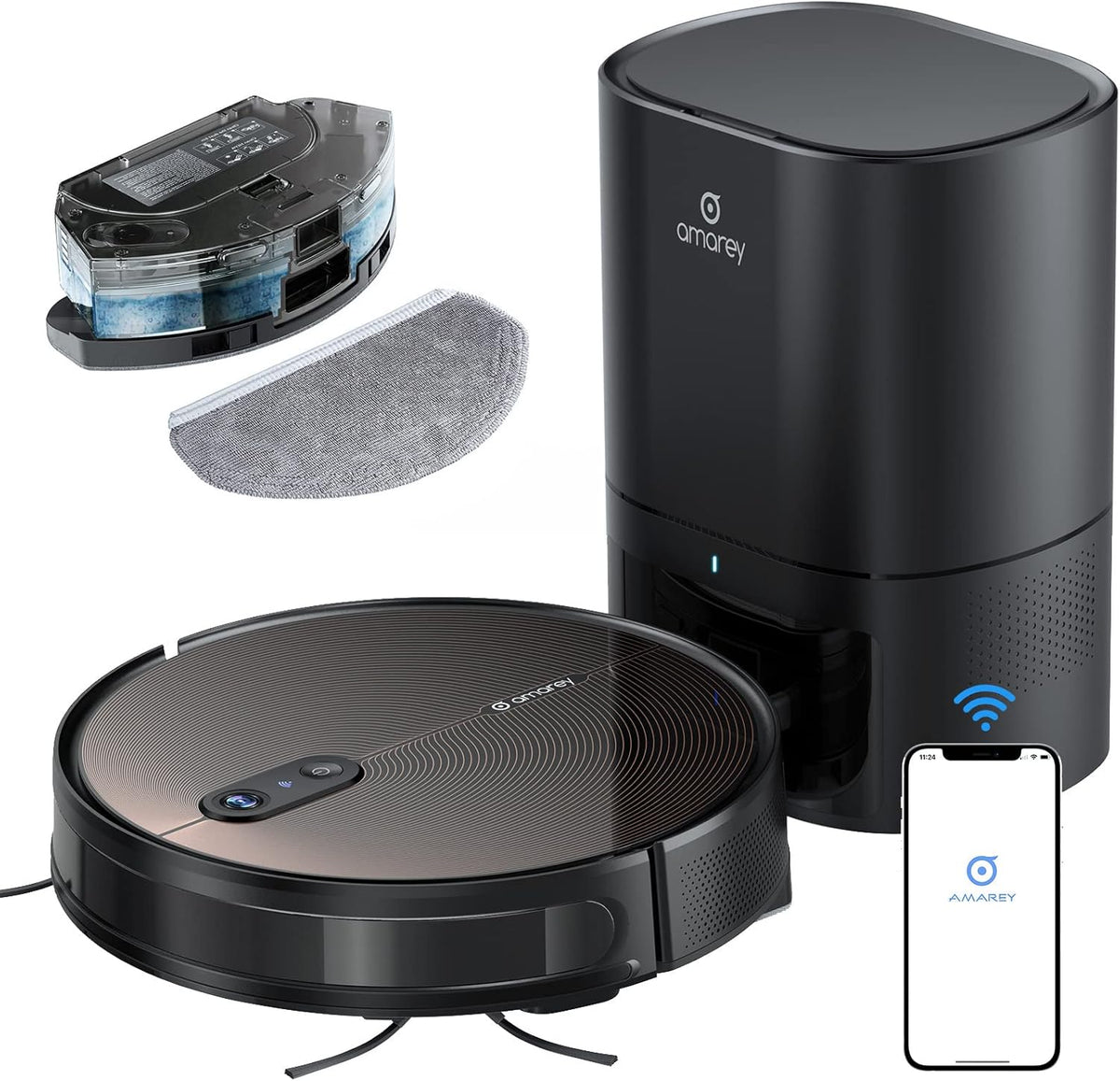 Robot Vacuum and Mop Combo with 3000Pa Suction Q83392