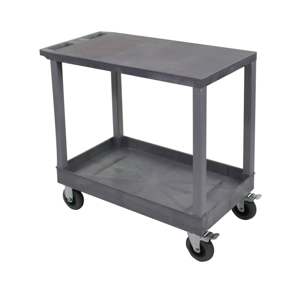 Gray 18x32 2 Flat/Tub Cart with Casters O716543