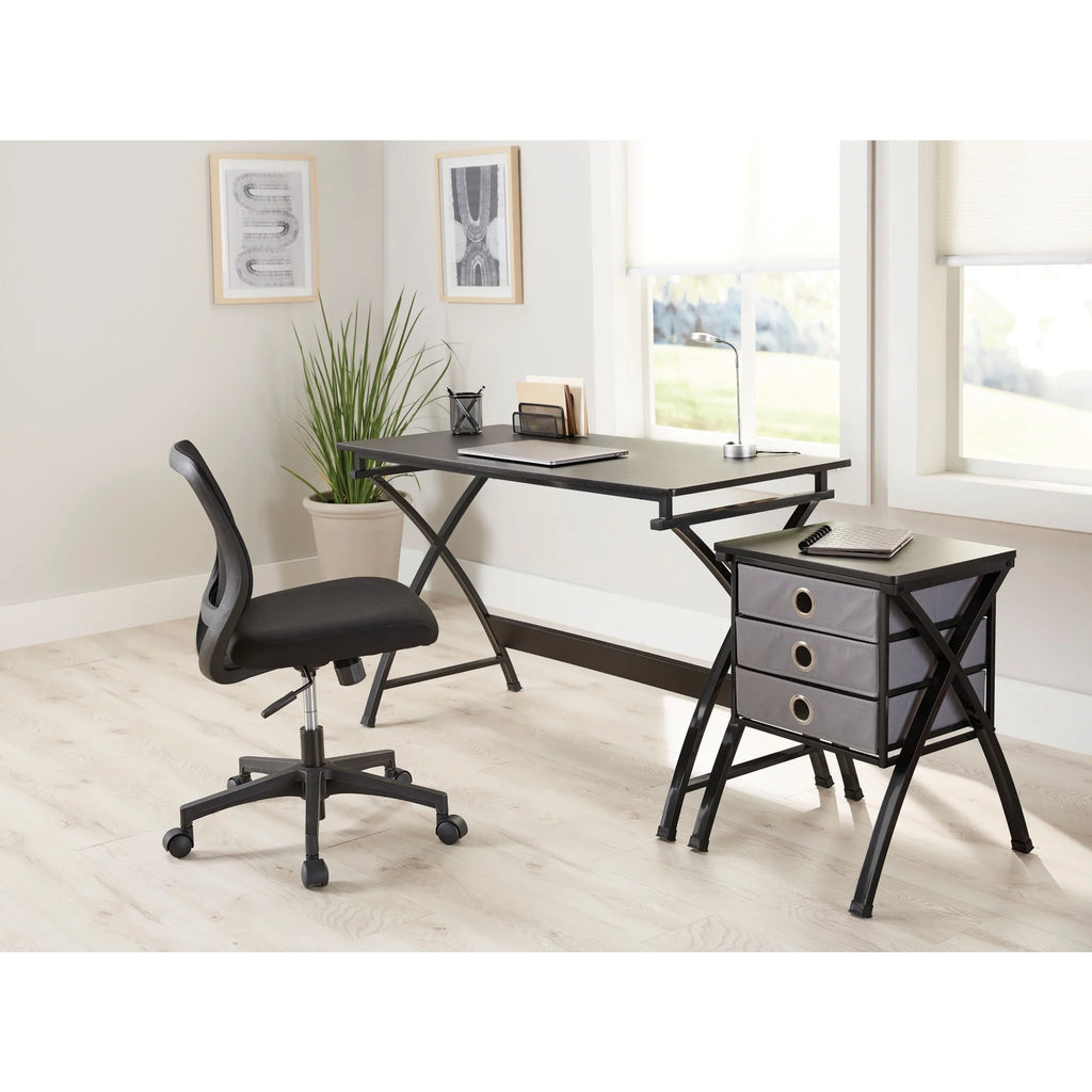 Black Mesh Fabric Low-Back Task Chair Z424029