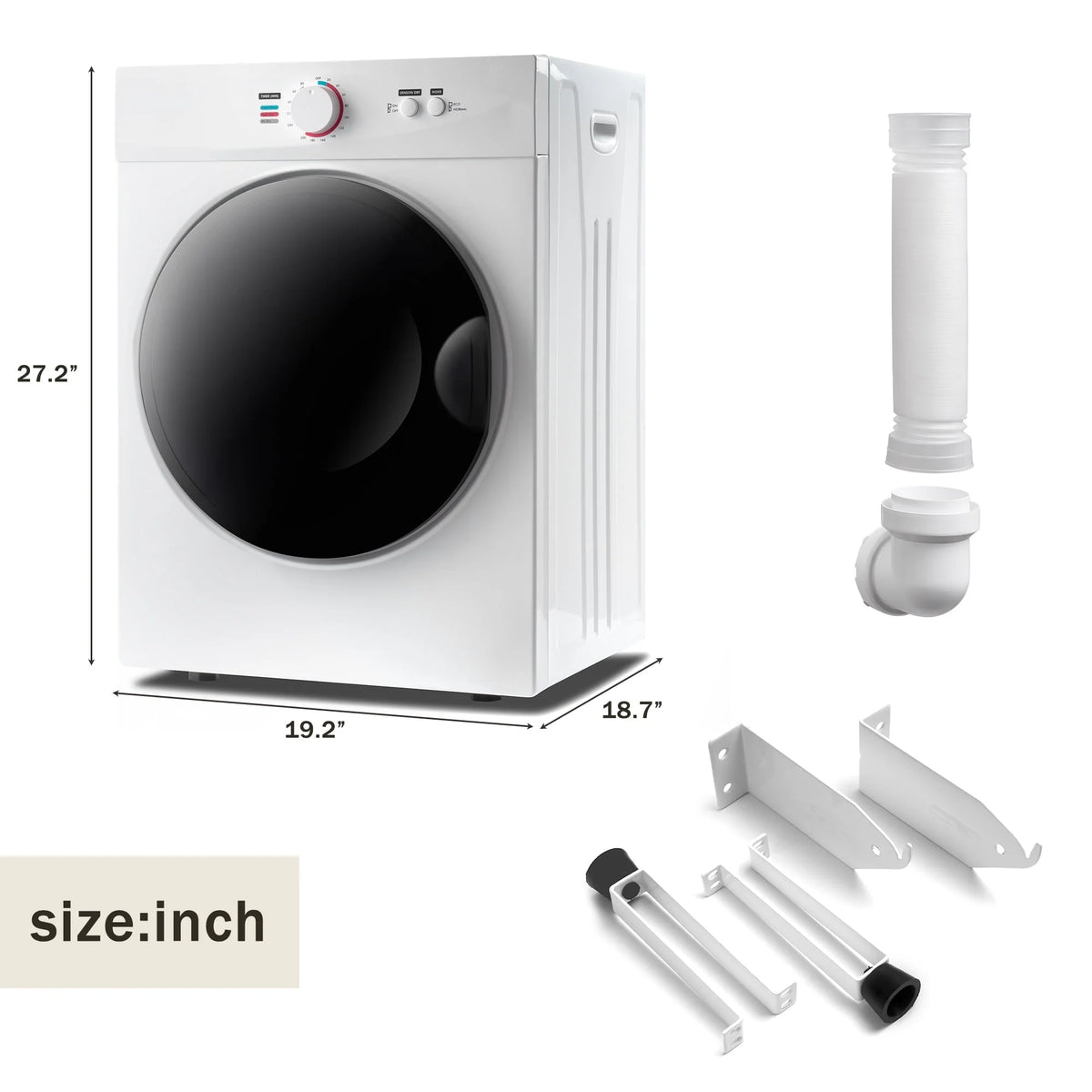6.6lbs Portable Stainless Steel Laundry Dryer T294