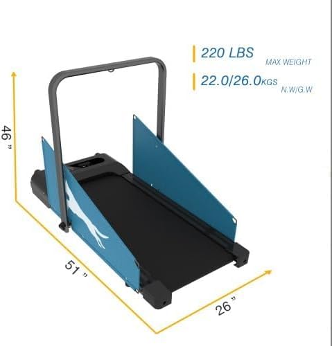 220lbs 2.5 Hp Folding Dog Treadmill W3033