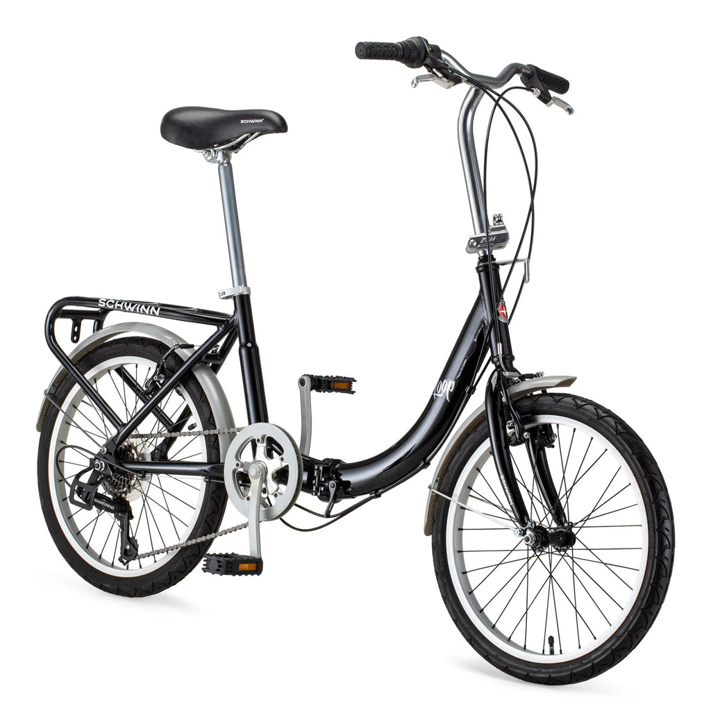 Folding Commuter Bike, 20-inch wheels, Black Y908