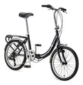 Folding Commuter Bike, 20-inch wheels, Black Y908