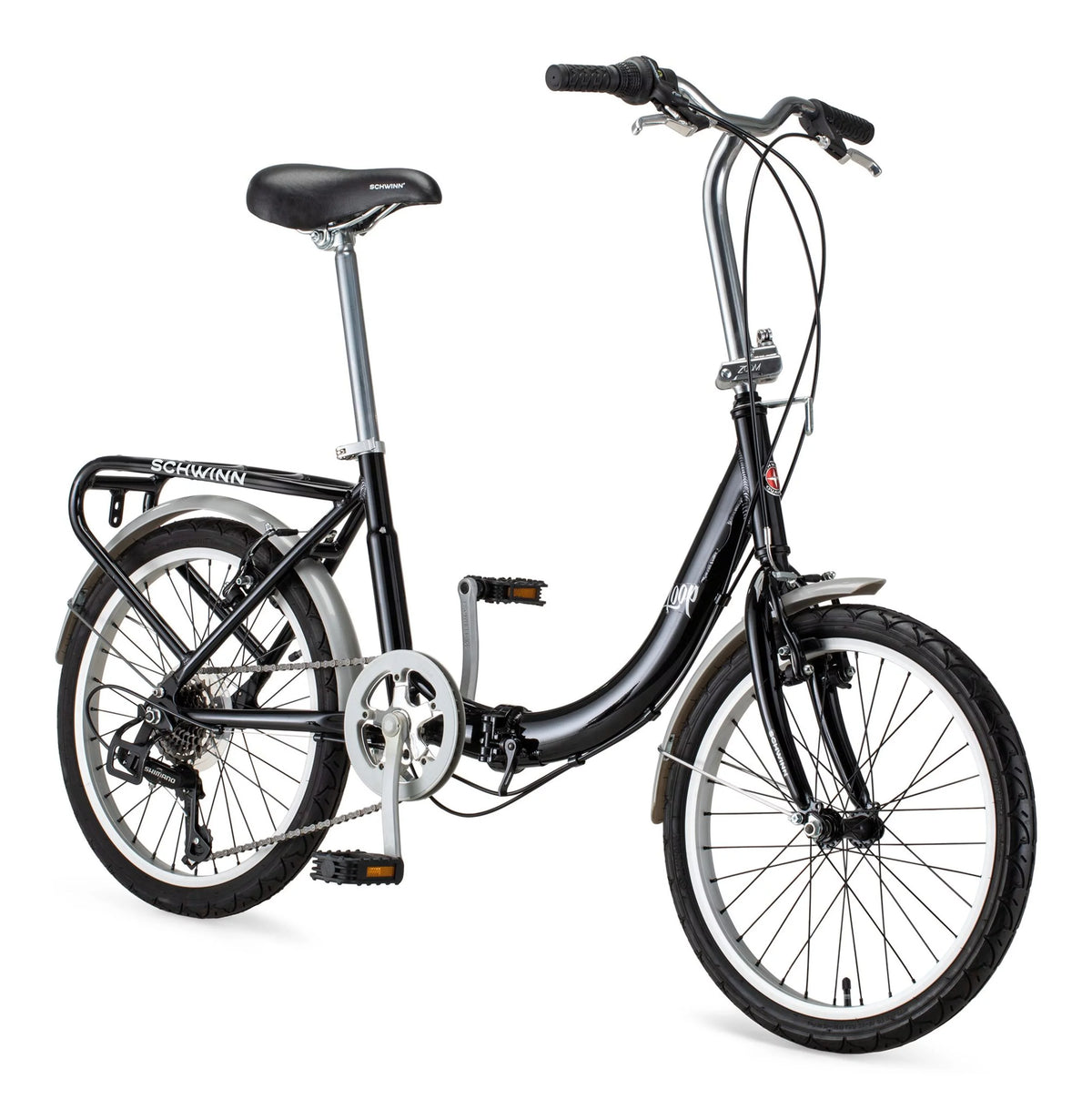 Folding Commuter Bike, 20-inch wheels, Black Y908