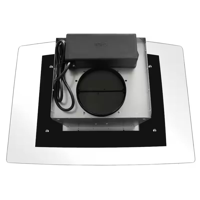 30 in. Stainless Steel Ductless Island Range Hood with Carbon Filter Kit O328