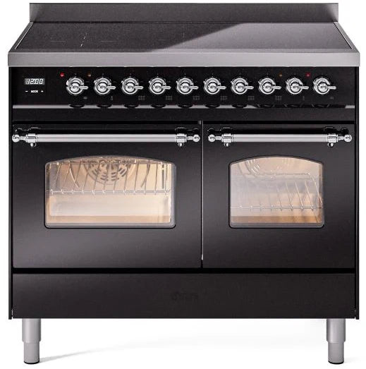 Black Induction Range with Electric Oven M315