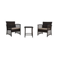 3 Piece Wicker PE Rattan Patio Bistro Set M828