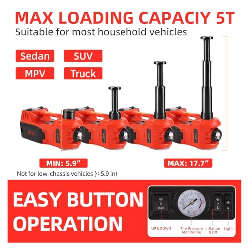 5 Ton 12V Electric Hydraulic Car Jack Kit B339530