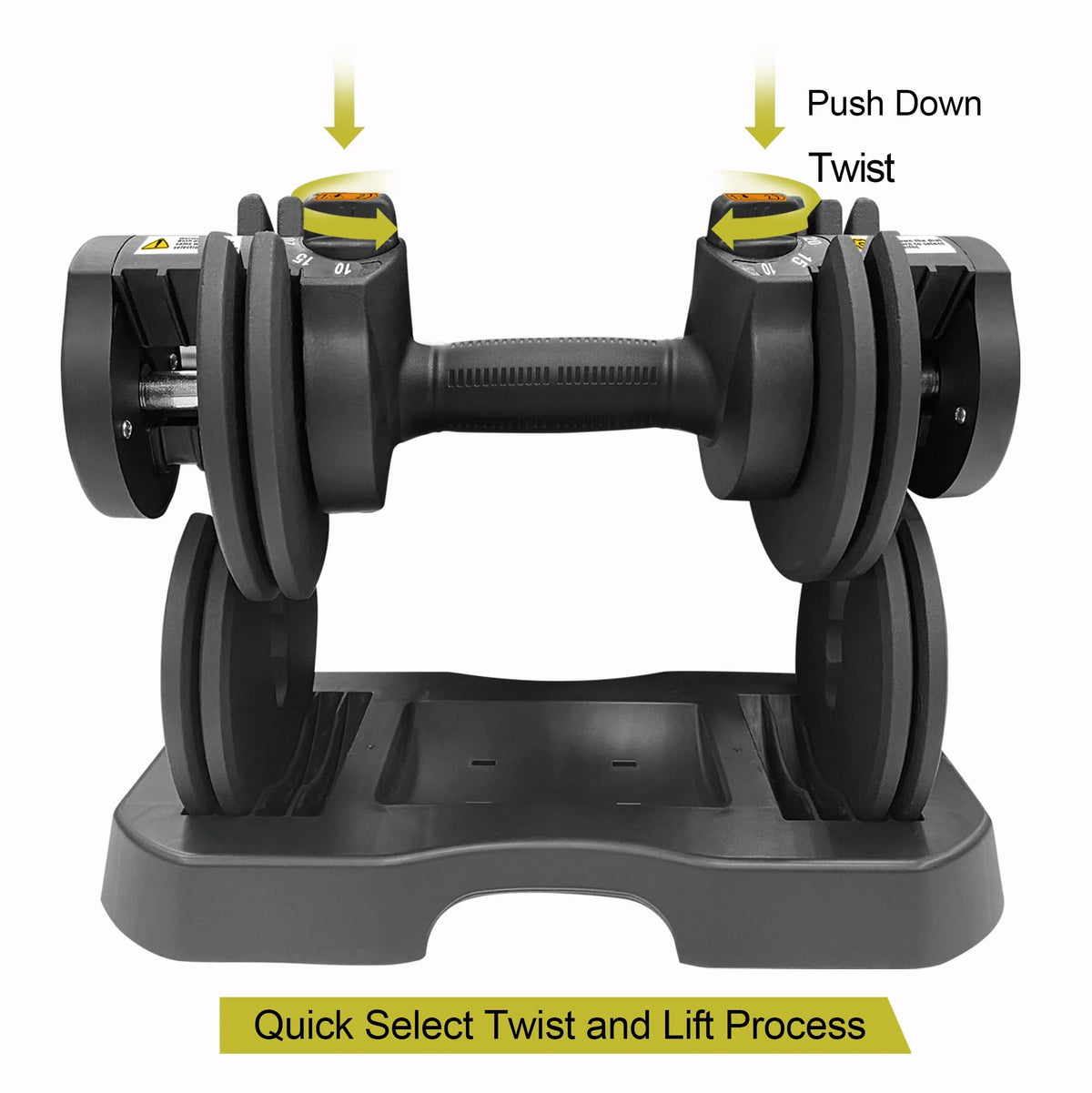 10-30lb Adjustable Dumbbell Pair with Stand W68487