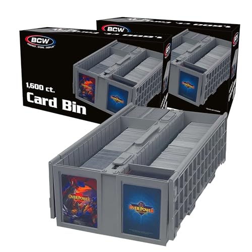 Gray Plastic Collectible Card Bin K97679