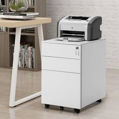 White 4-Drawer Vertical Filing Cabinet L5732