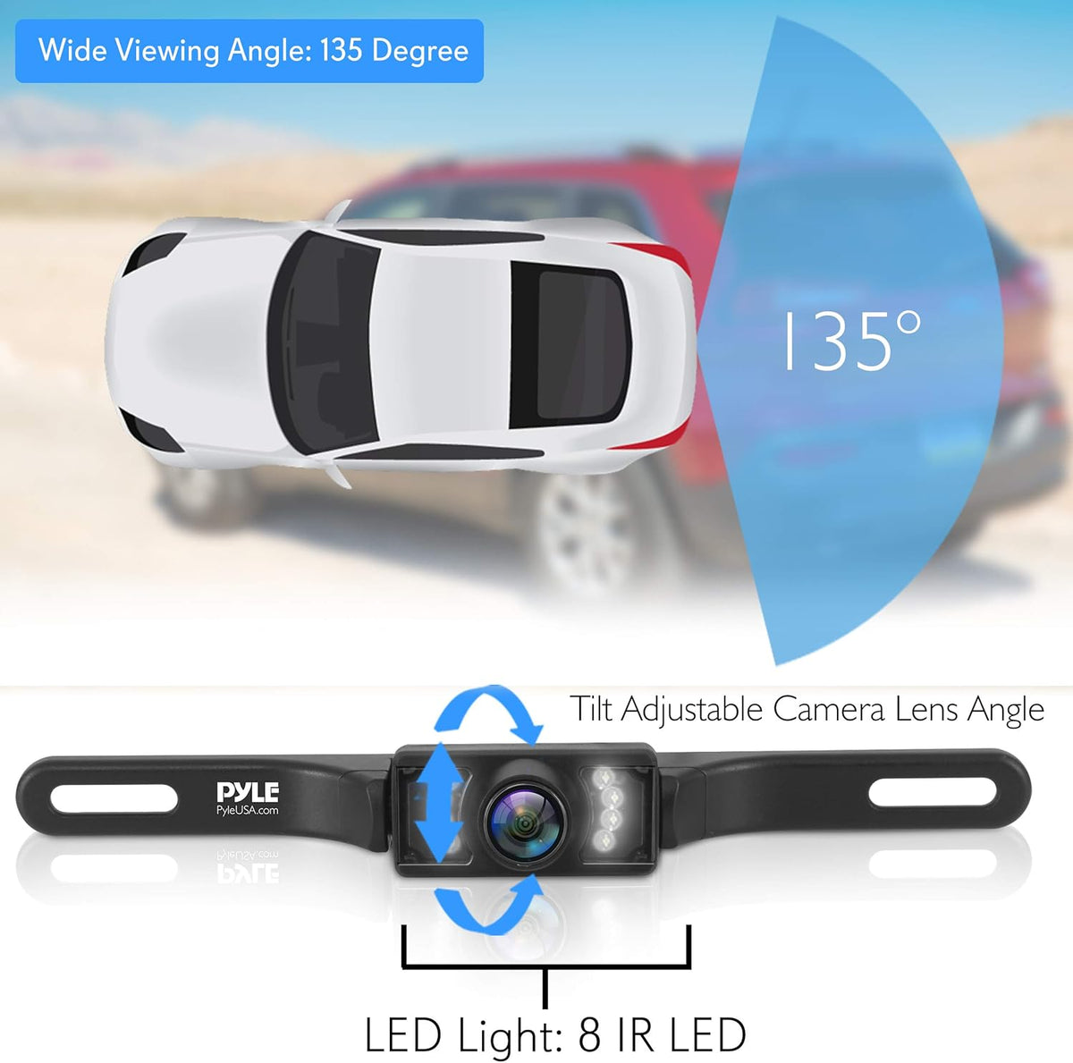 Waterproof Wireless Rear View Camera with 4.3” Color LCD Display G7956