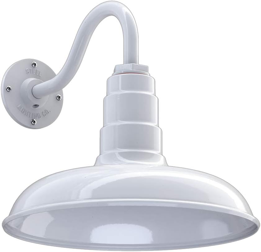 Gooseneck Barn Light 16 Gooseneck Black H580