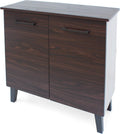 Modern 3-Shelf Faux Wood Cabinet N52601