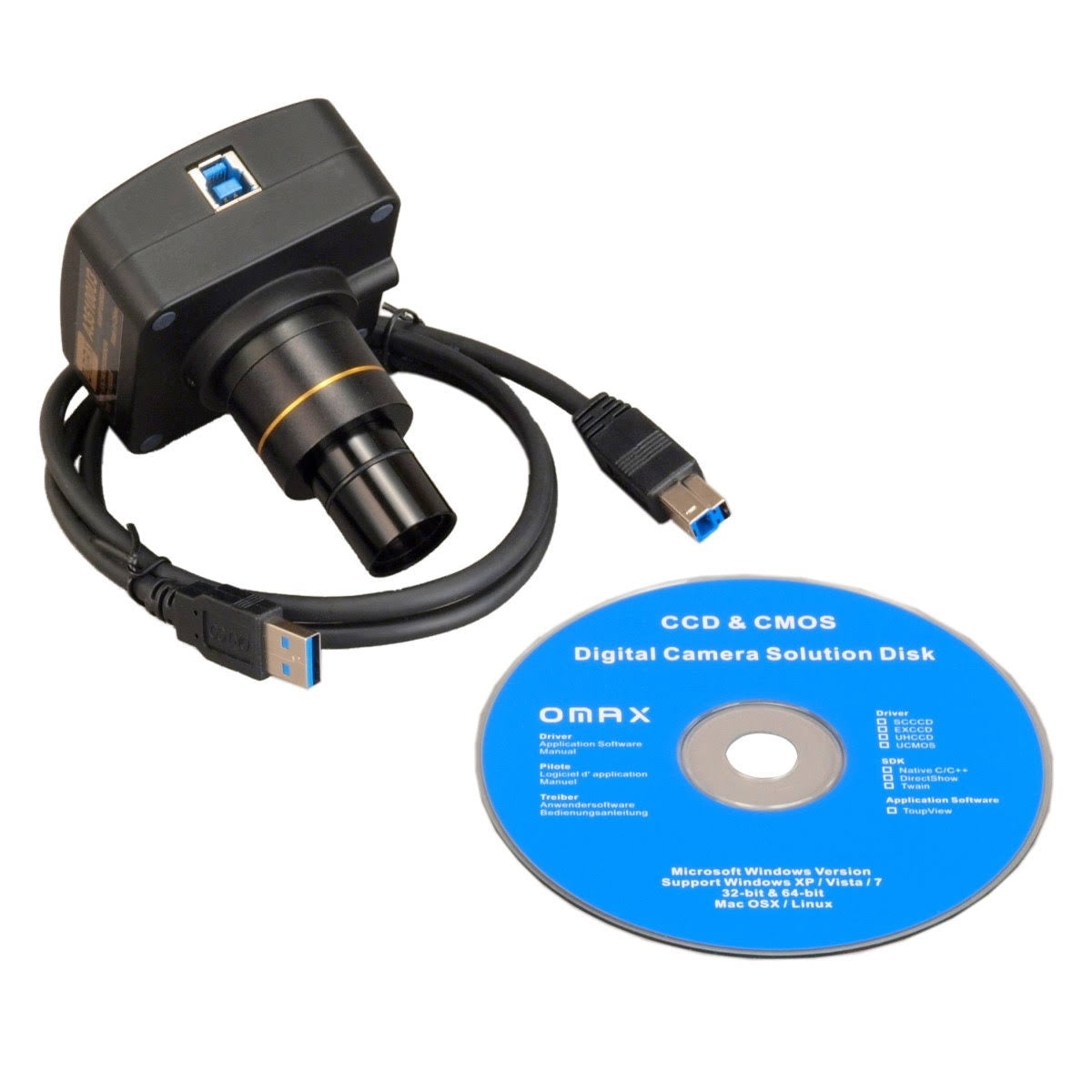 40X-2000X 10MP Digital Trinocular LED Biological Microscope R34425
