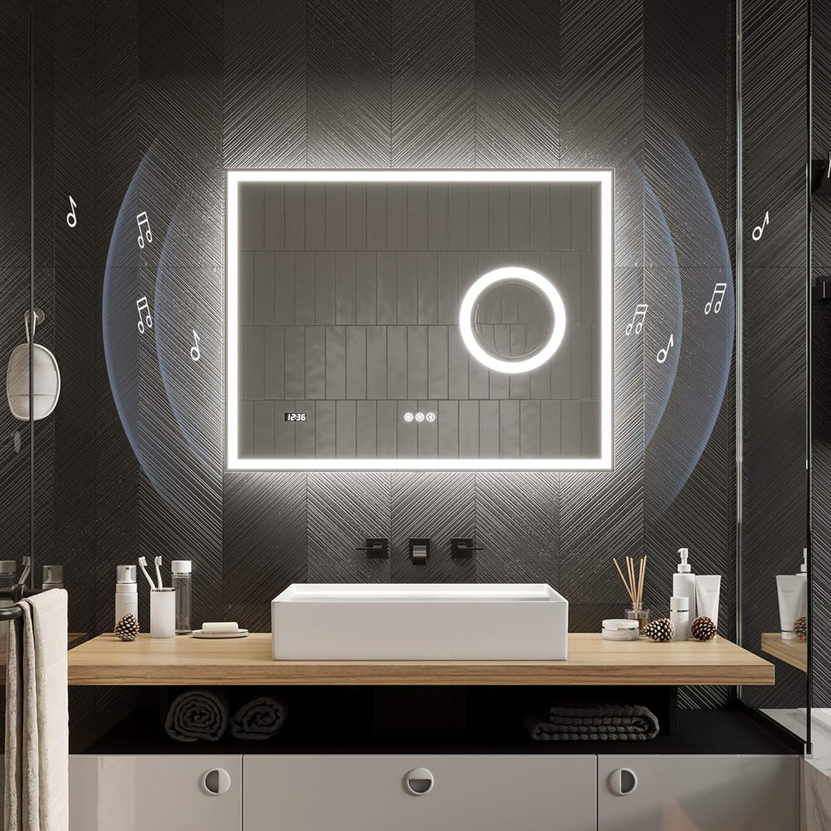 72 X 36 Inch LED Lighted Bathroom Mirror A817