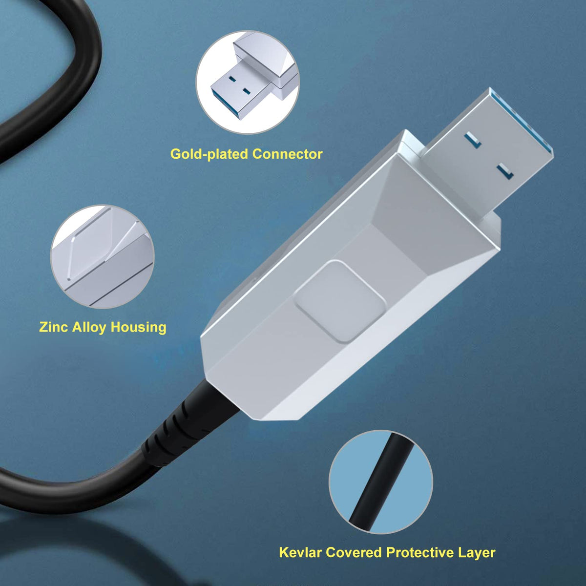 Fiber USB 3.0 Extension Cable M4222